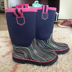 Insulated waterproof rain boots